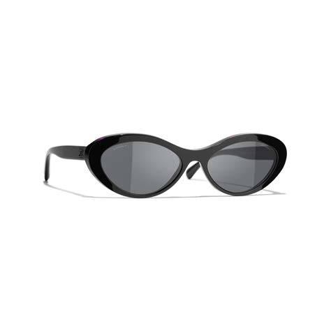 chanel oval acetate sunglasses|Chanel sunglass case price.